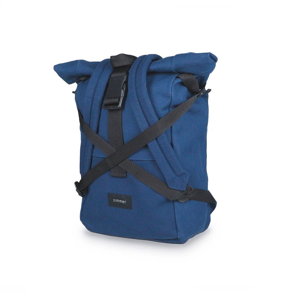 fahrradtasche rucksack kombination blau